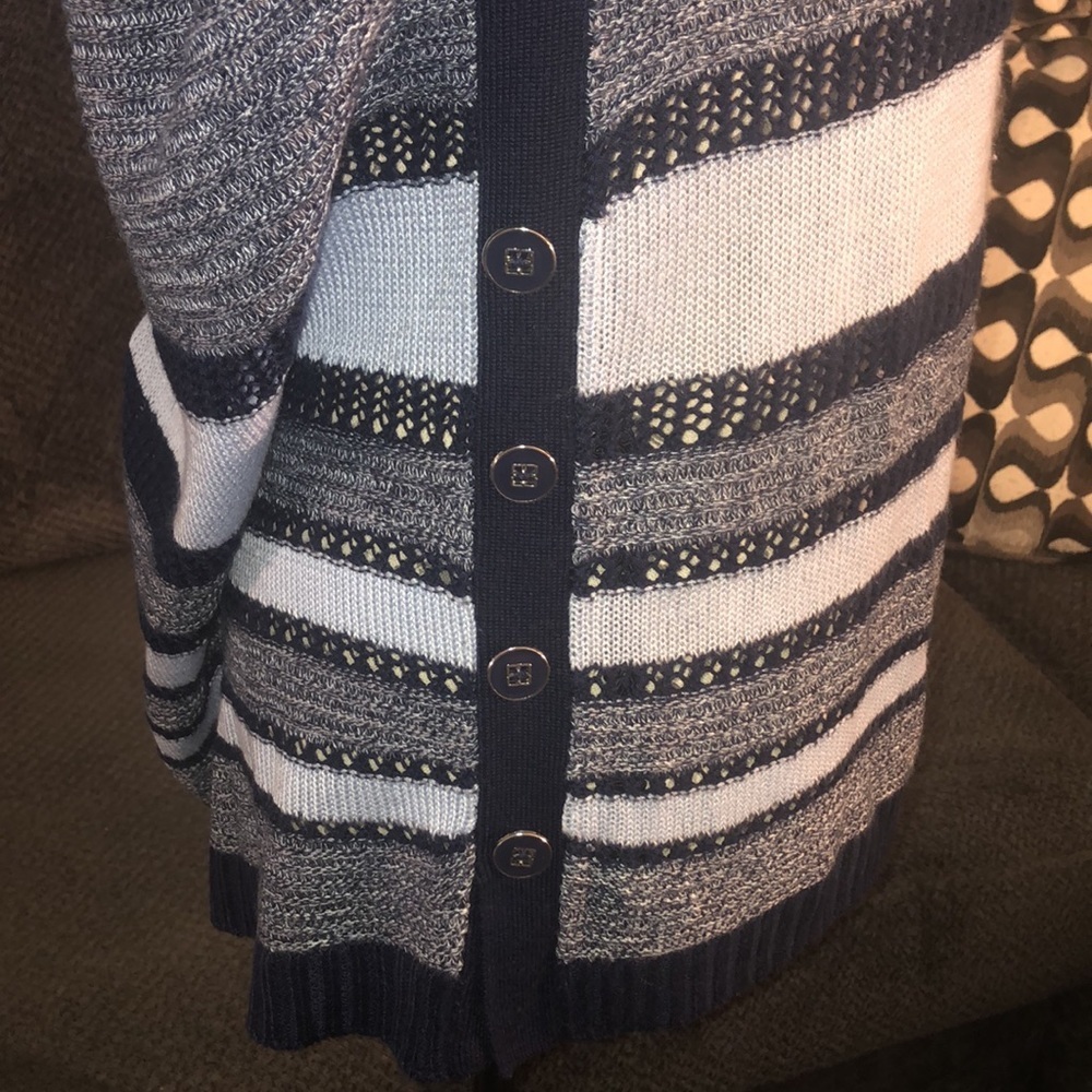 🔹4 for $30 NY&CO Striped Sweater, Medium - Picture 4 of 8
